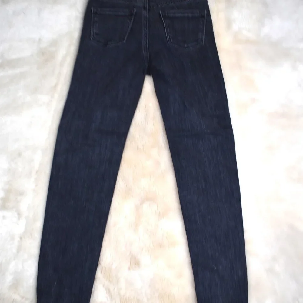 Old Navy Girls Jeggings  Size 7 Black Highrise Rockstar Jeans Distressed Denim